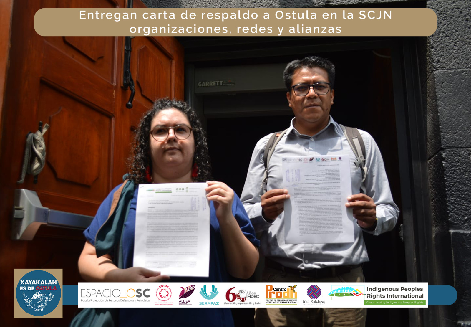 México: Entregan carta de respaldo a Ostula en la SCJN organizaciones, redes y alianzas