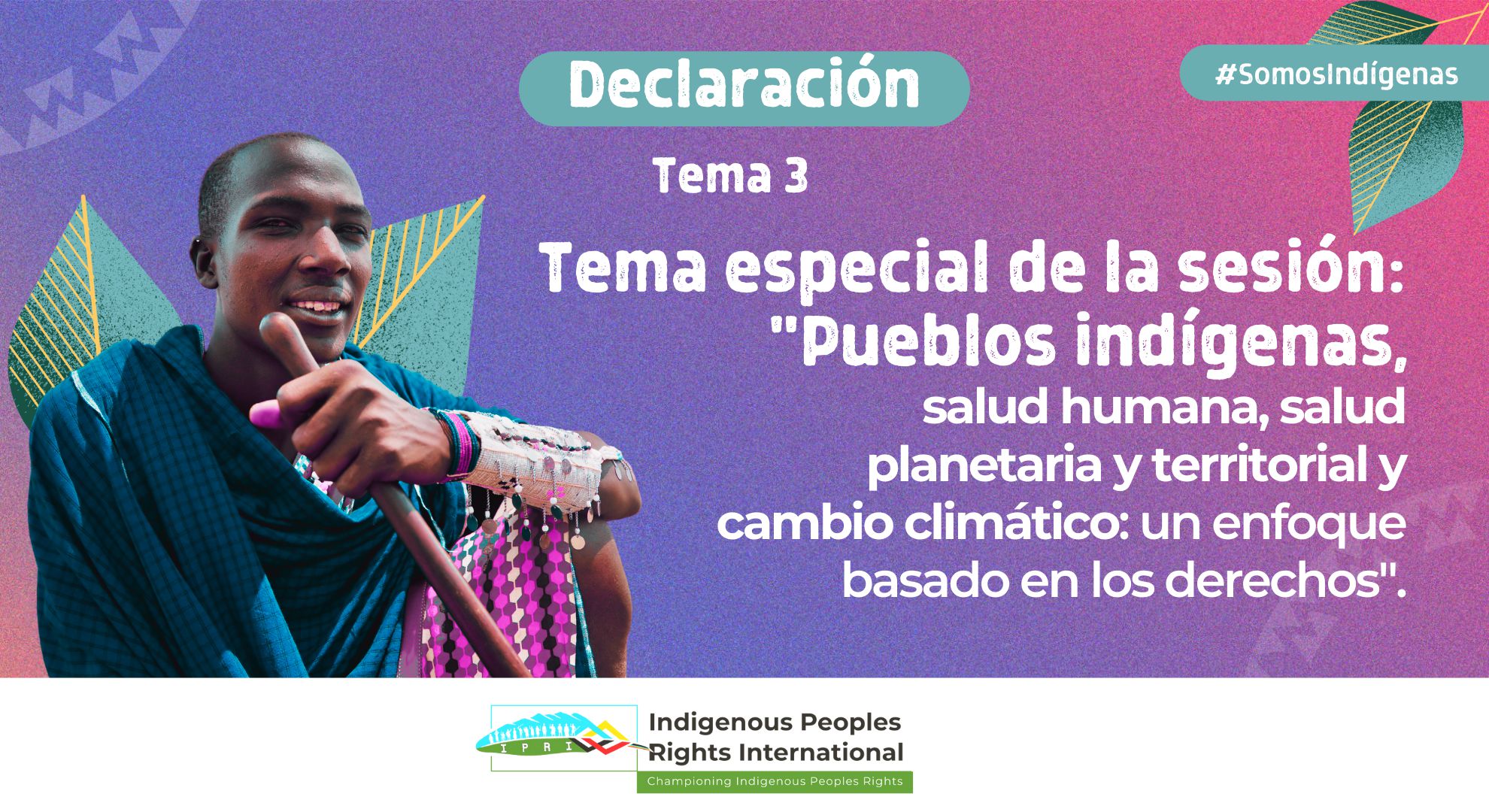 UNPFII, 22a. Sesión || Tema 3. Tema especial de la sesión: "Pueblos indígenas, salud humana, salud planetaria y territorial y cambio climático: un enfoque basado en los derechos".