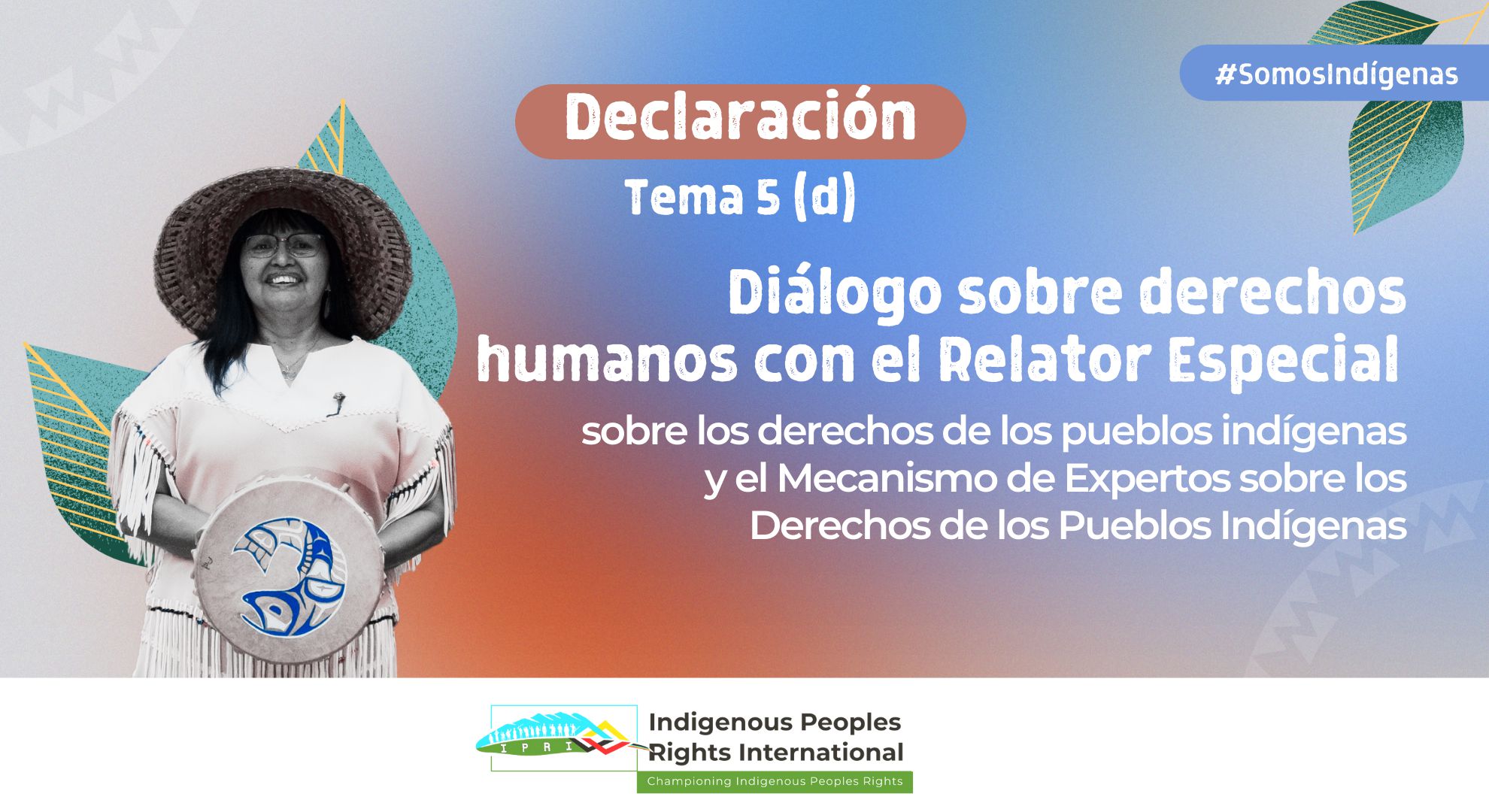 UNPFII, 22a. Sesión || Tema 5 (d) Diálogo sobre derechos humanos con el Relator Especial sobre los derechos de los pueblos indígenas y el Mecanismo de expertos sobre los derechos de los pueblos indígenas