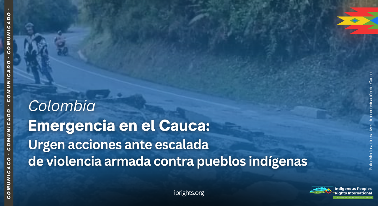 COLOMBIA || Emergencia en el Cauca: Urgen acciones ante escalada de violencia armada contra pueblos indígenas