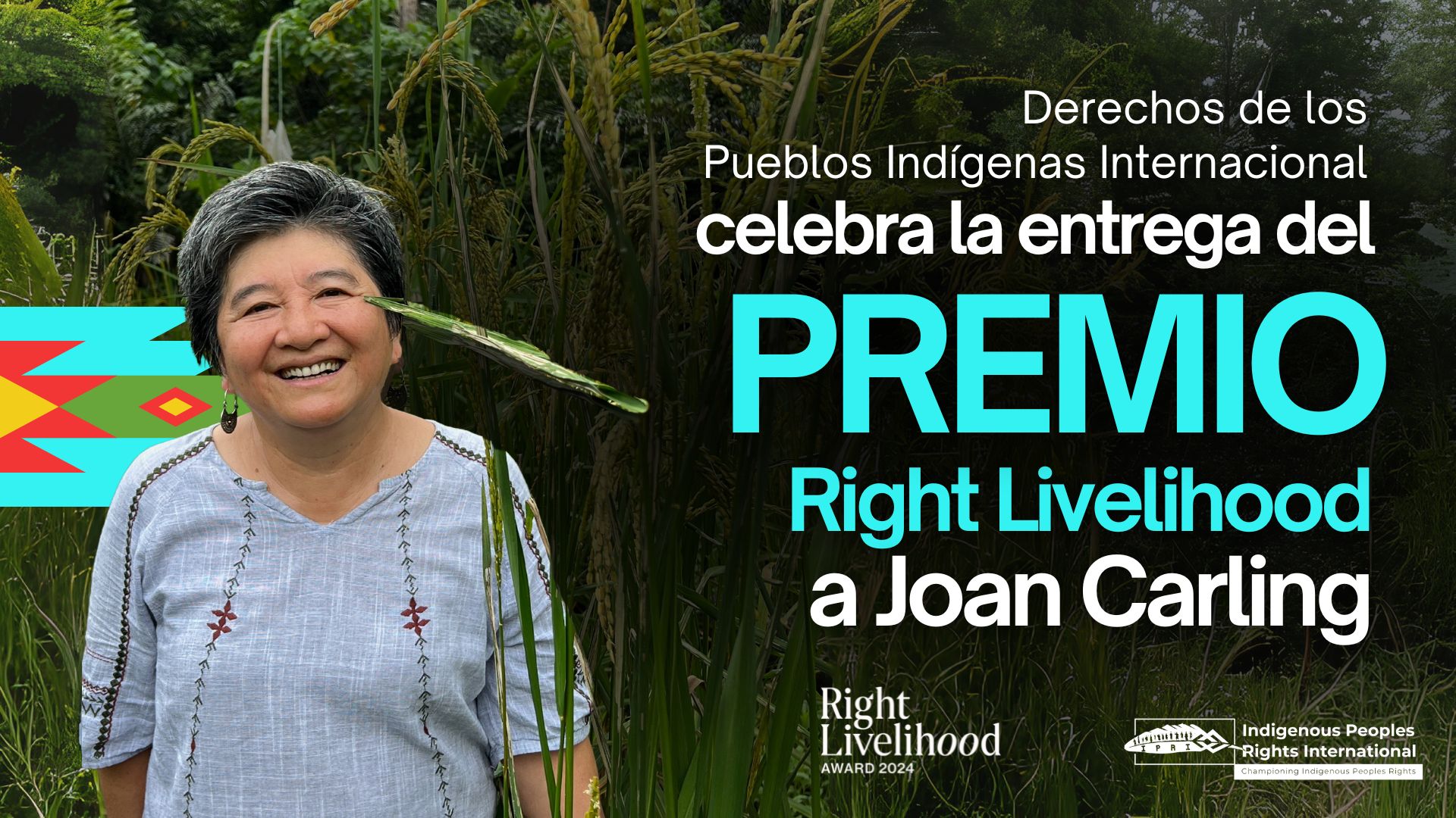 IPRI acoge con satisfacción el Premio Right Livelihood Award a Joan Carling