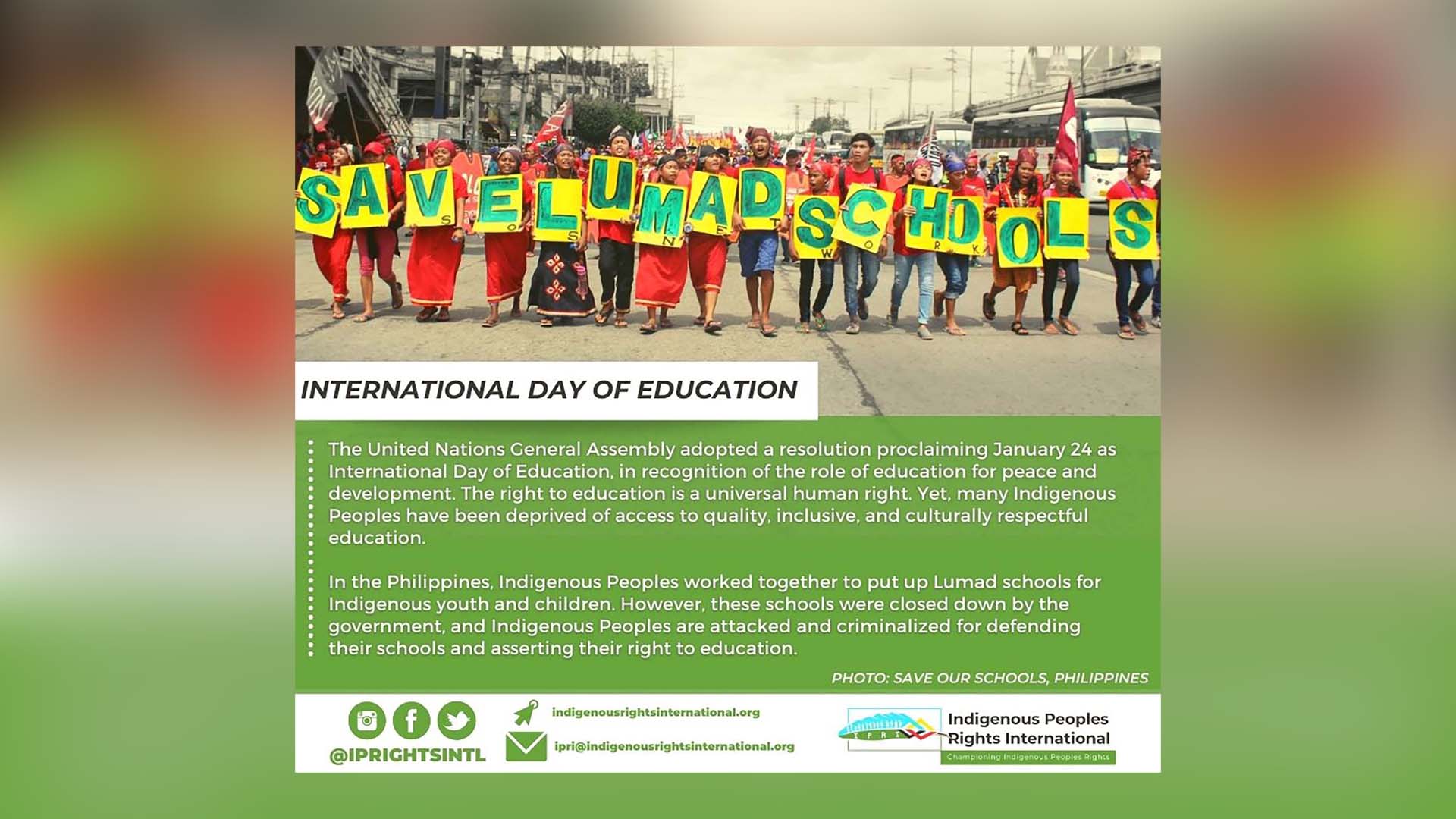 January 24 is International Education Day