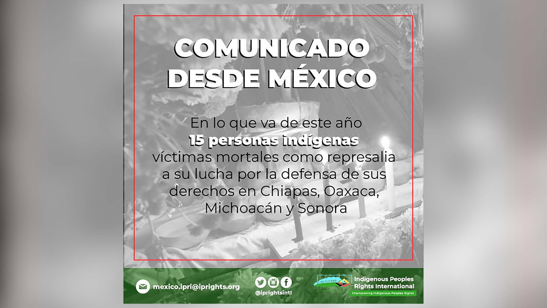 Statement Mexico: Indigenous Peoples Rights International