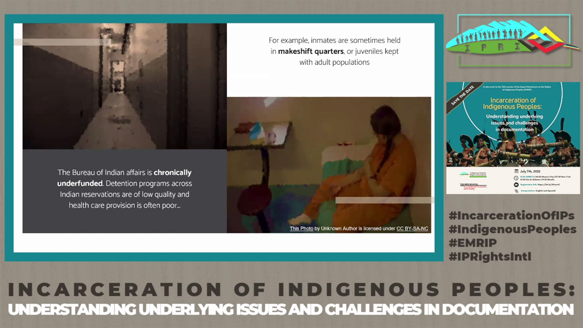 Incarceration of indigenous peoples: documentation and challenges